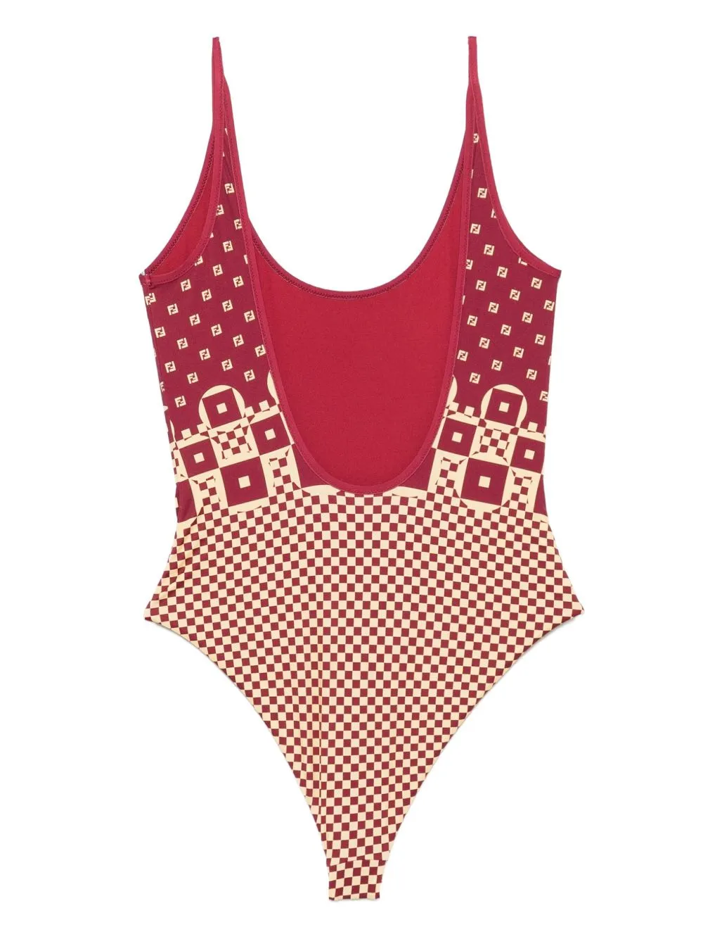 LYCRA® ONE-PIECE SWIMSUIT WITH MICRO PATCHWORK PRINT sold by Lord & Taylor product image thumbnail 2
