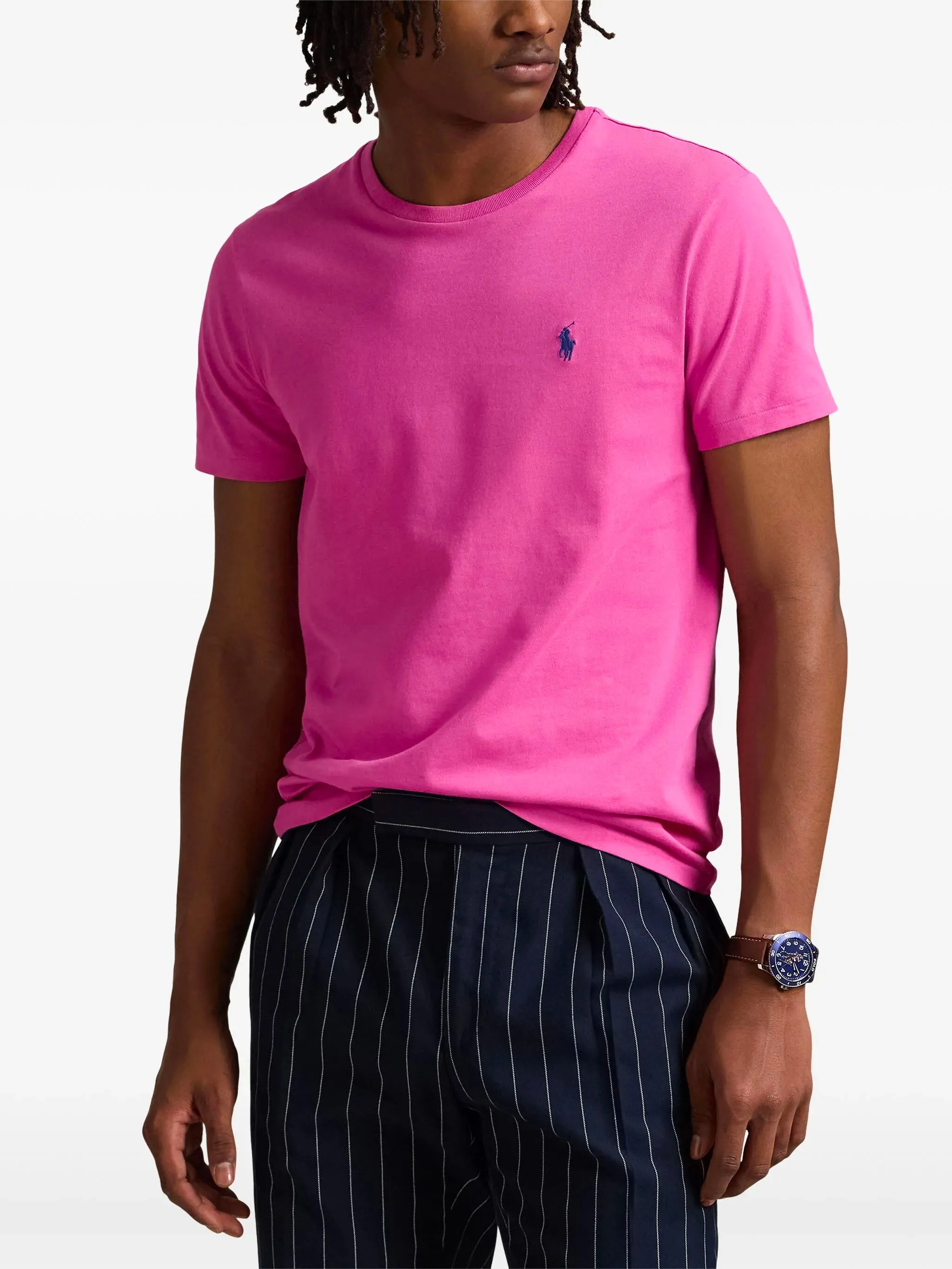 CUSTOM SLIM FIT T-SHIRT sold by Lord & Taylor product image thumbnail 3