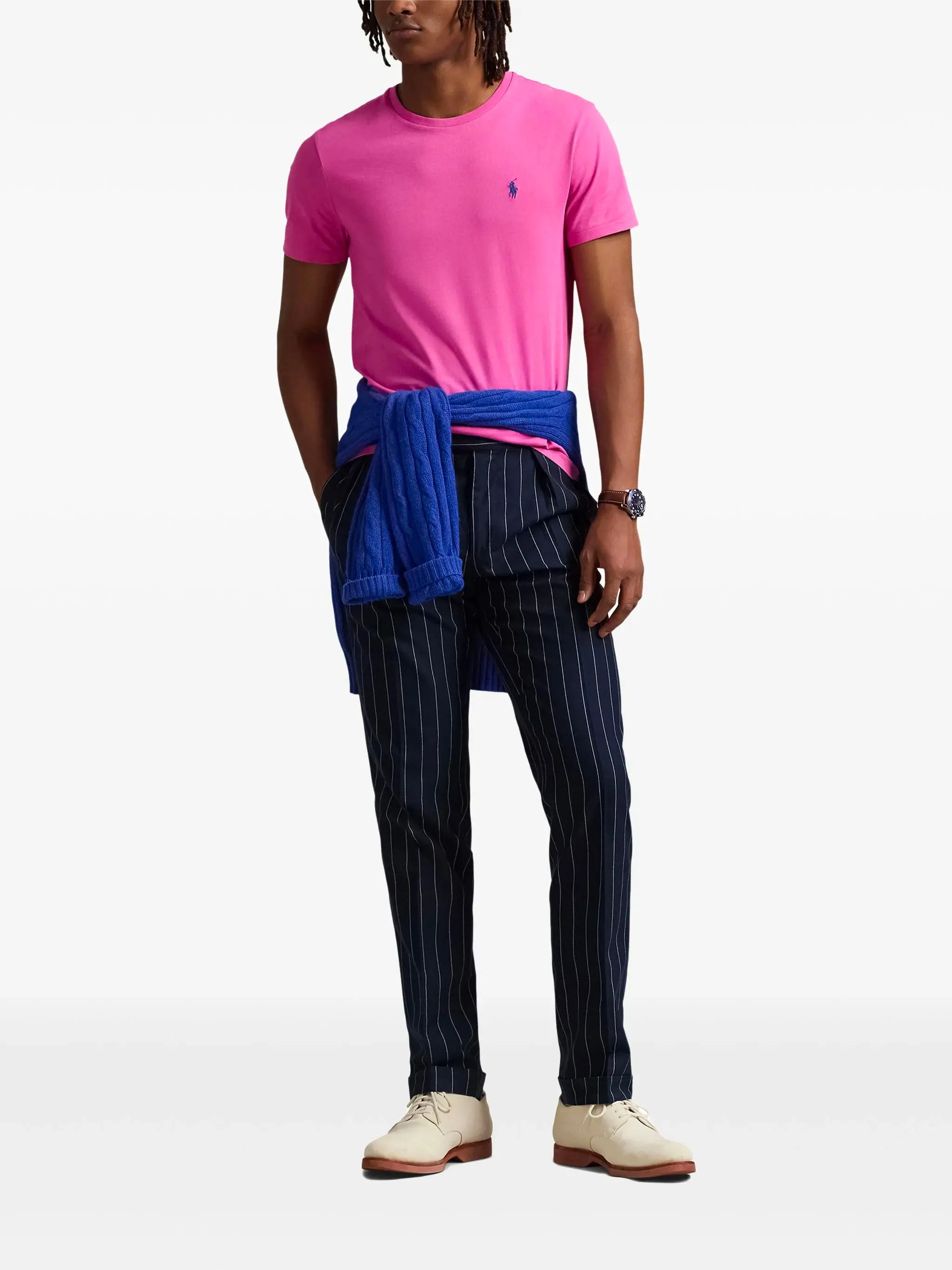 CUSTOM SLIM FIT T-SHIRT sold by Lord & Taylor product image thumbnail 2