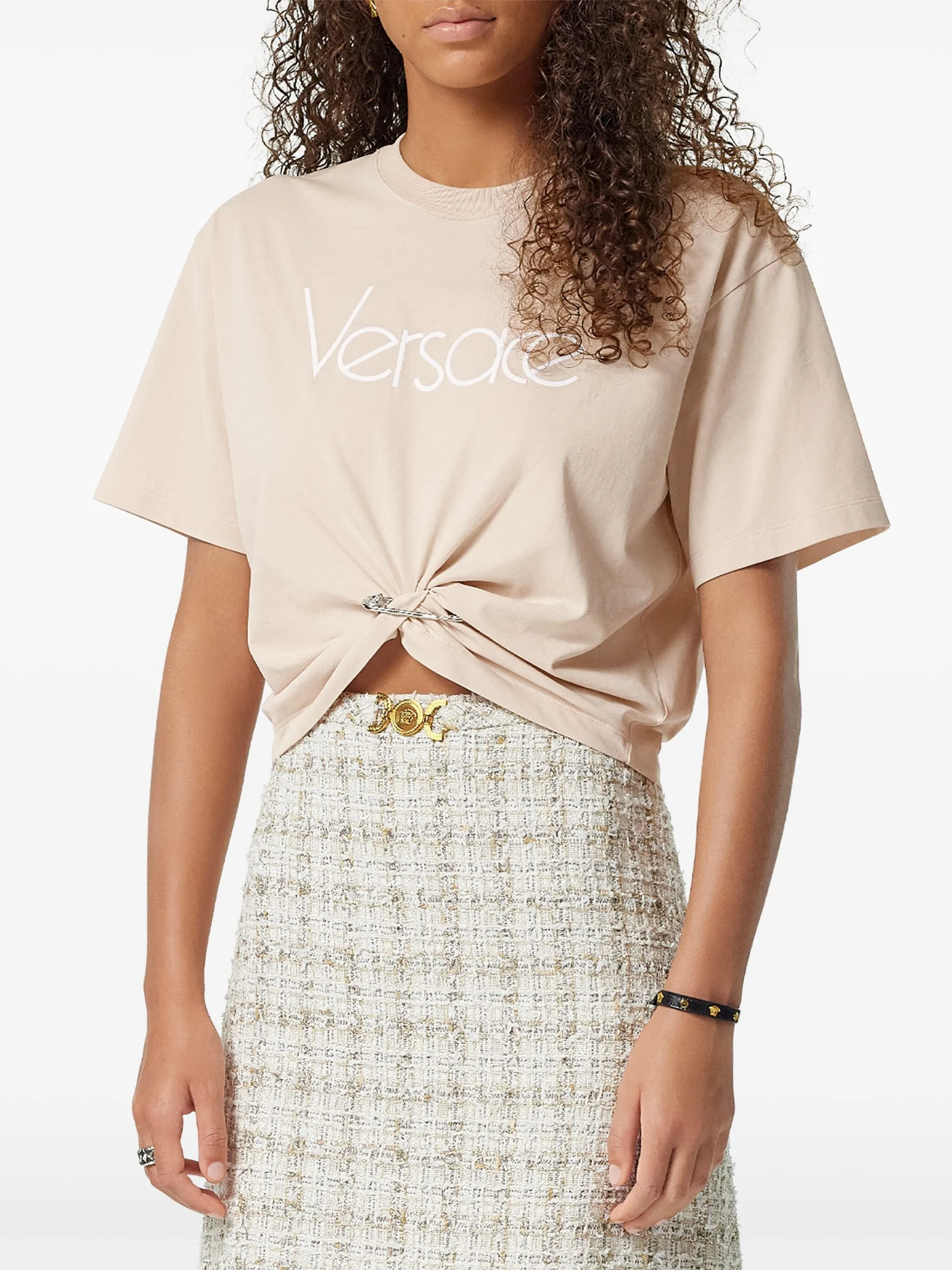 T-SHIRT SAFETY PIN CROP sold by Lord & Taylor product image thumbnail 3