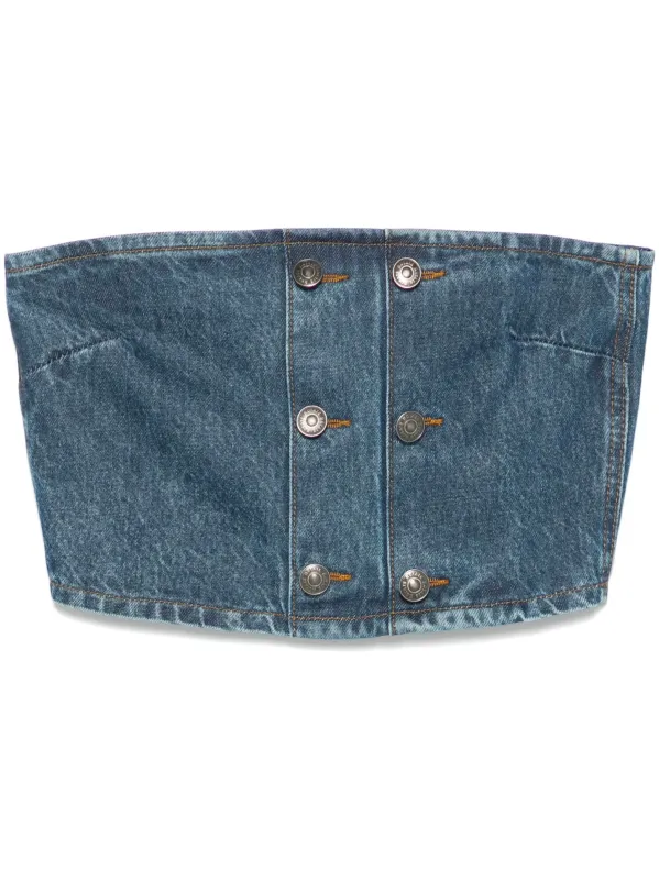 DENIM TOP WITH BUTTONS sold by Lord & Taylor