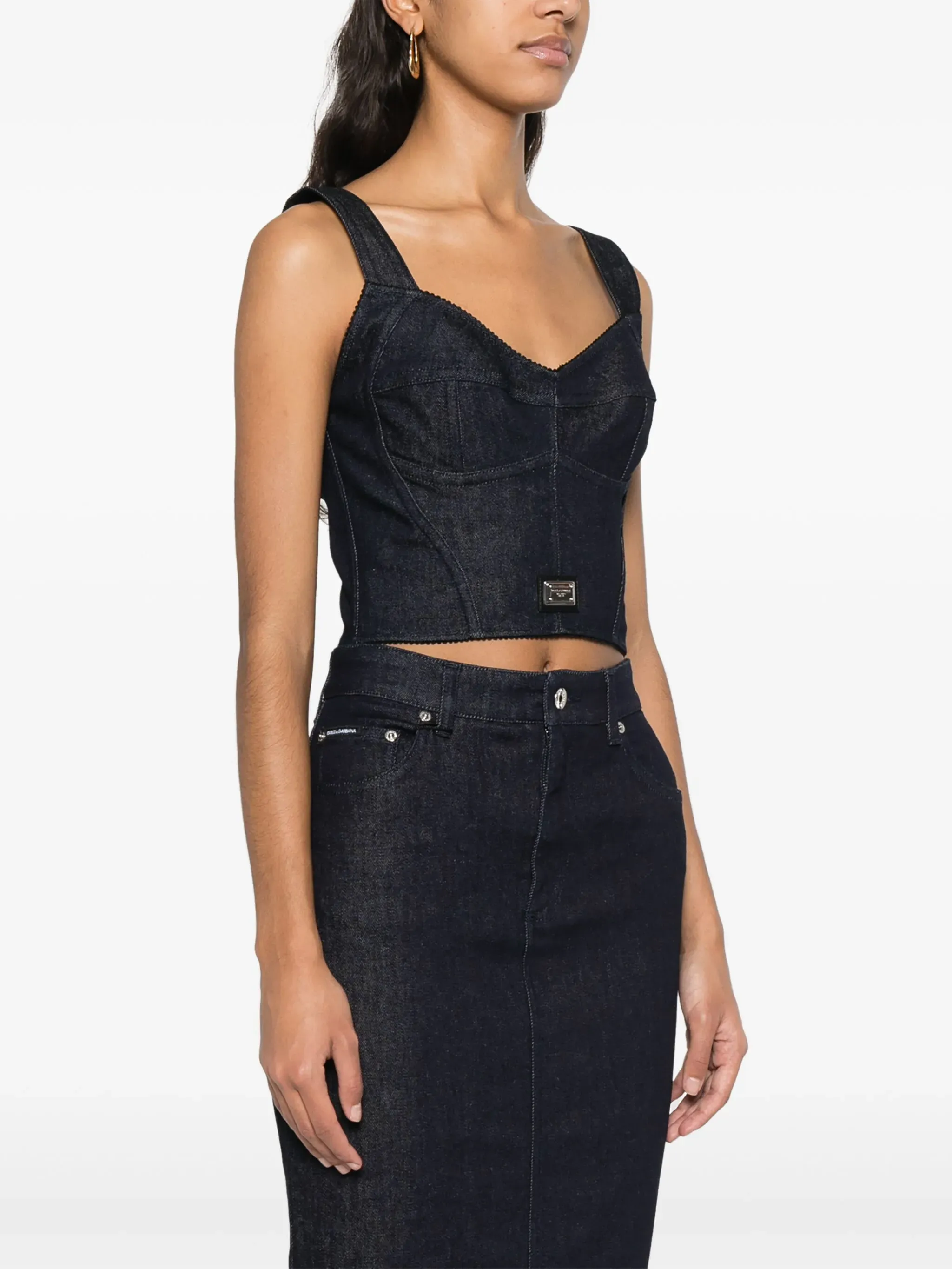 DENIM CORSET sold by Lord & Taylor product image thumbnail 3