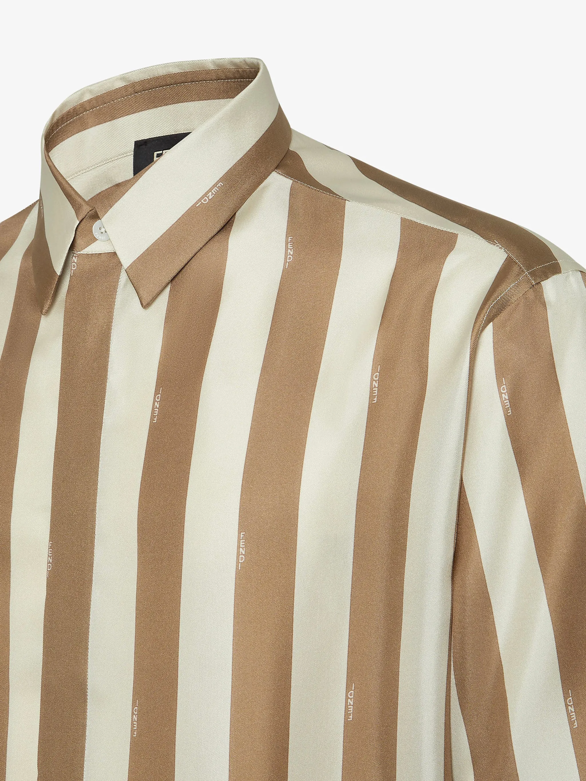 BEIGE PEQUIN SILK SHIRT sold by Lord & Taylor product image thumbnail 3