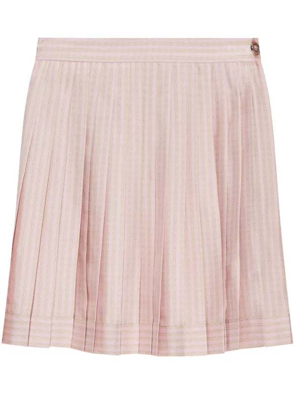 PINSTRIPE CHAIN PLEATED SKIRT sold by Lord & Taylor