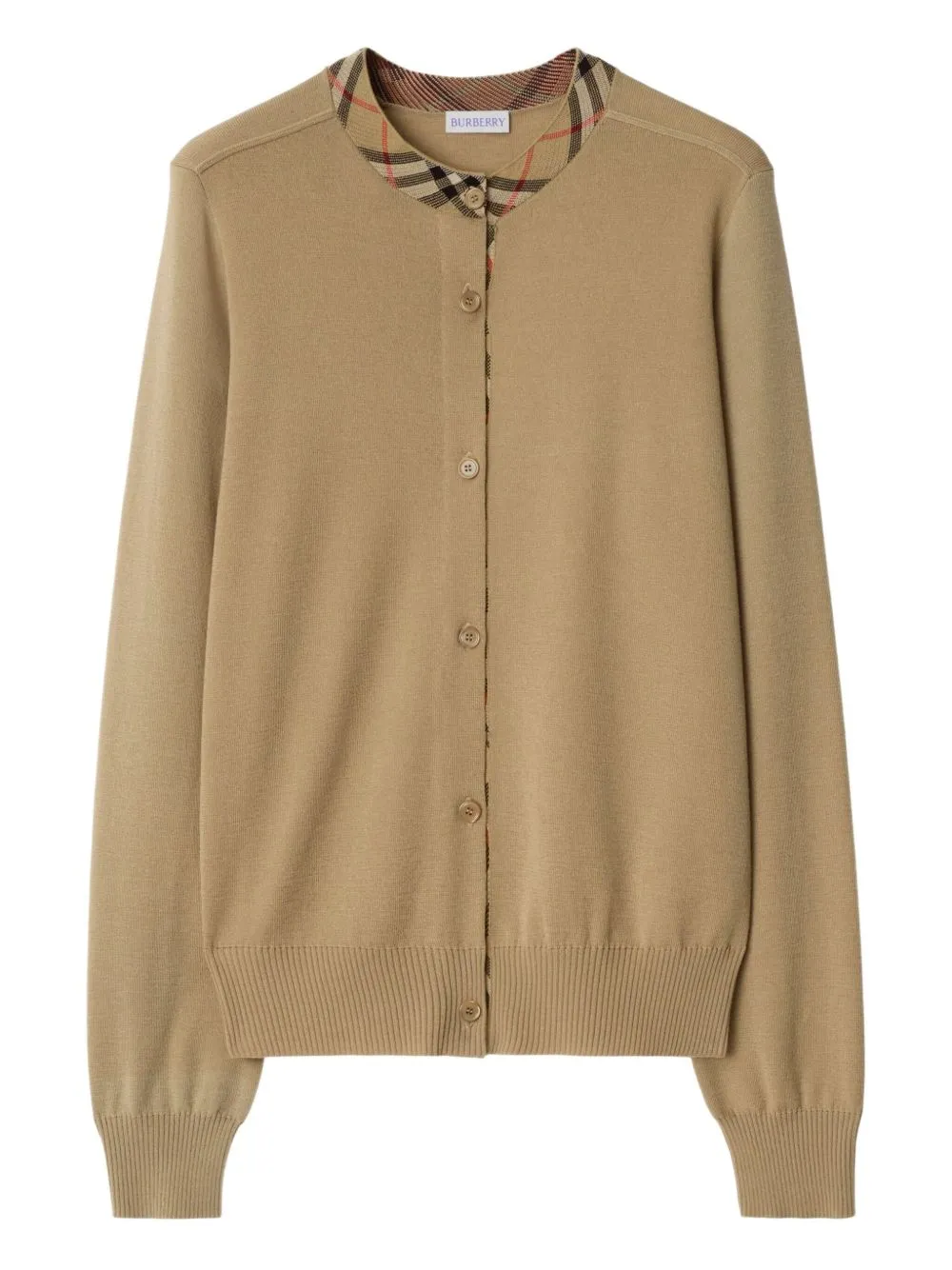 CHECK TRIM CARDIGAN sold by Lord & Taylor