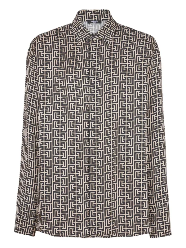 MONOGRAMMED FLOWING SHIRT sold by Lord & Taylor