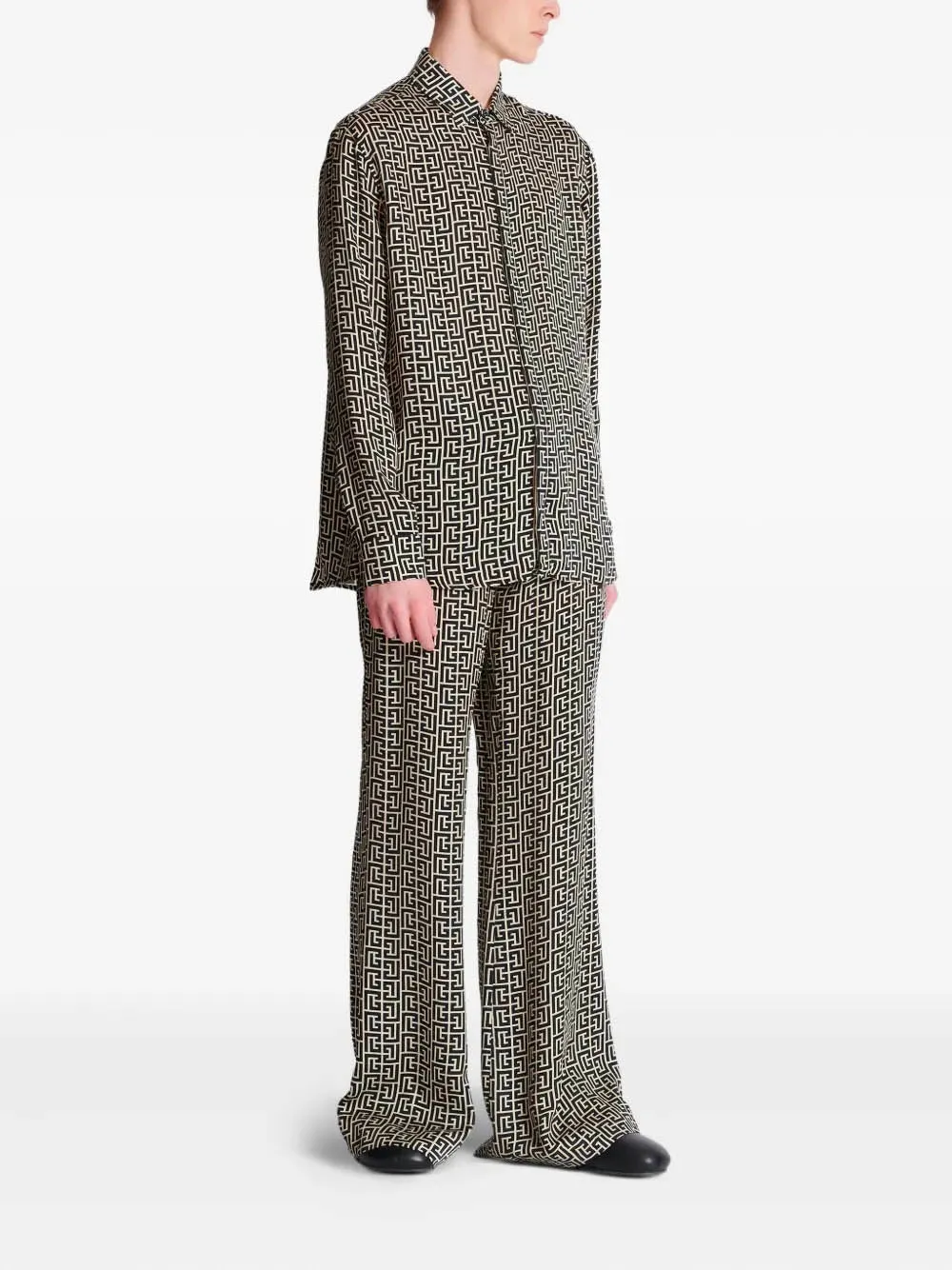 MONOGRAMMED FLOWING SHIRT sold by Lord & Taylor product image thumbnail 3