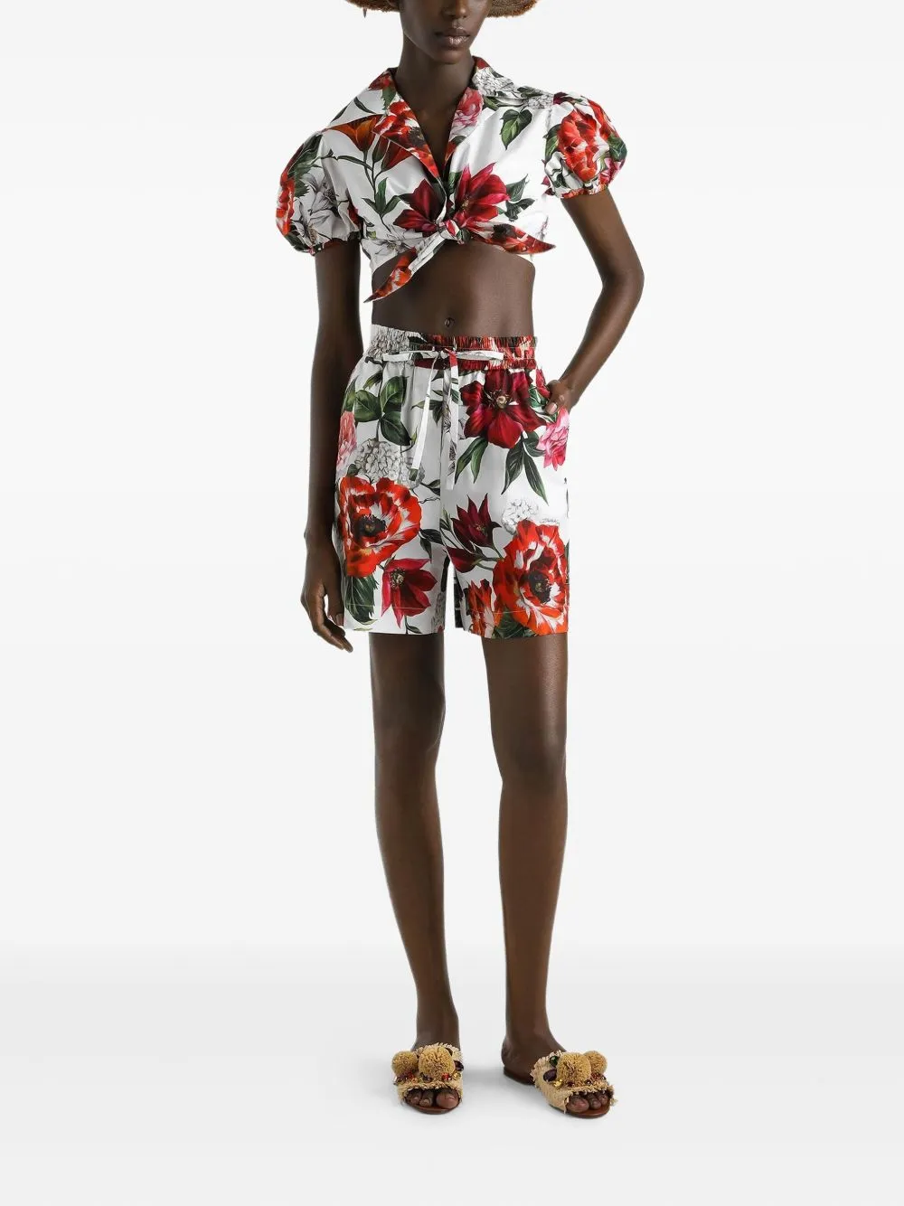 FLOWER-PRINT POPLIN SHORTS sold by Lord & Taylor product image thumbnail 2
