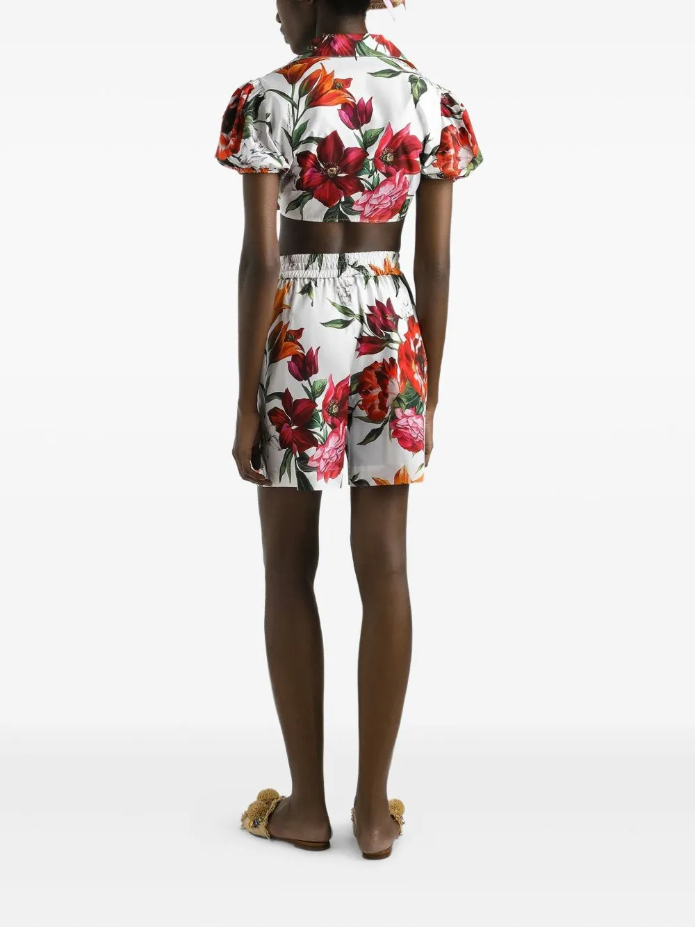 FLOWER-PRINT POPLIN SHORTS sold by Lord & Taylor product image thumbnail 3