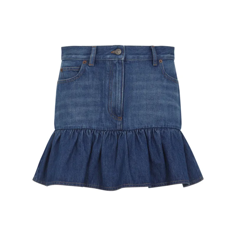 MINI DENIM SKIRT made by Valentino Garavani