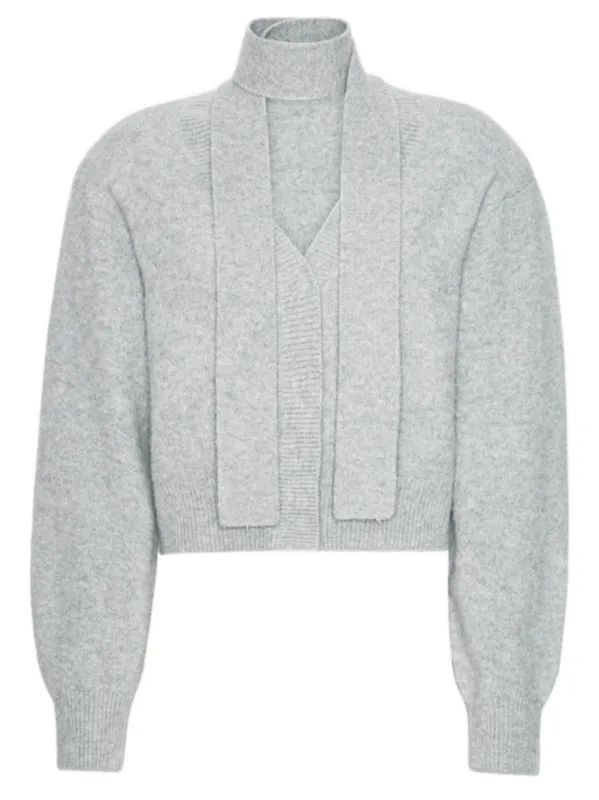 KNIT SCARF CARDIGAN sold by Lord & Taylor