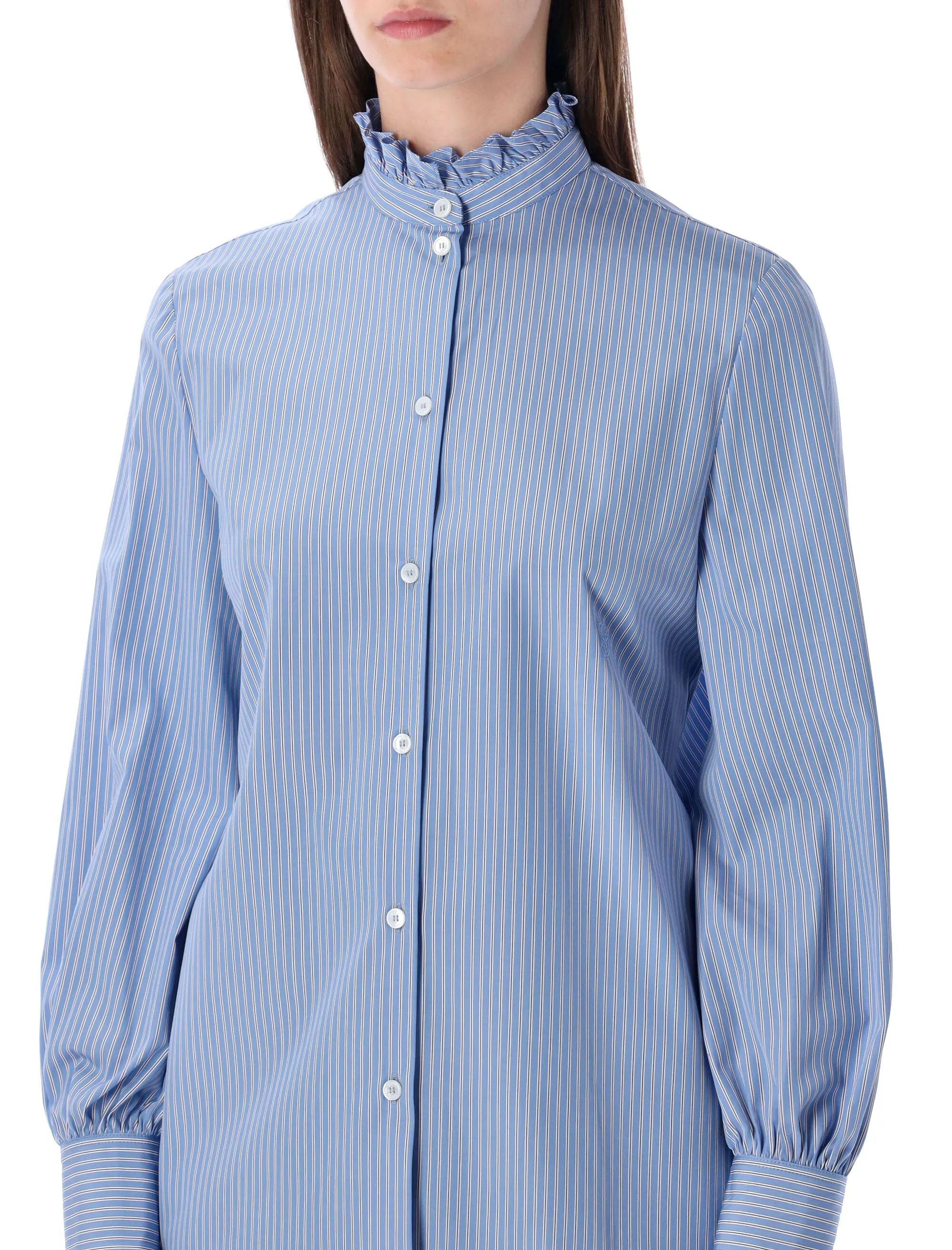 CLASSIC STRIPE POPLIN SHIRT sold by Lord & Taylor product image thumbnail 3