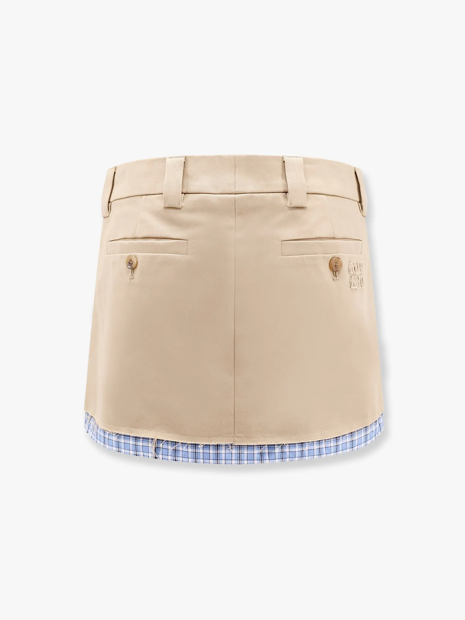 Cotton Skirt with Check Insert sold by Lord & Taylor product image thumbnail 5