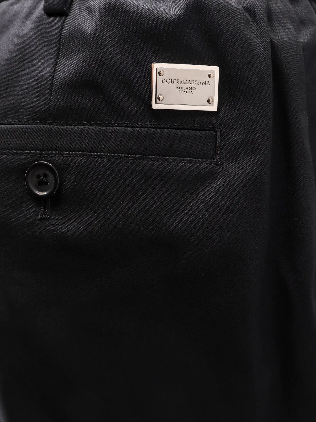 Cotton Trousers with Elastic Inserts sold by Lord & Taylor product image thumbnail 4