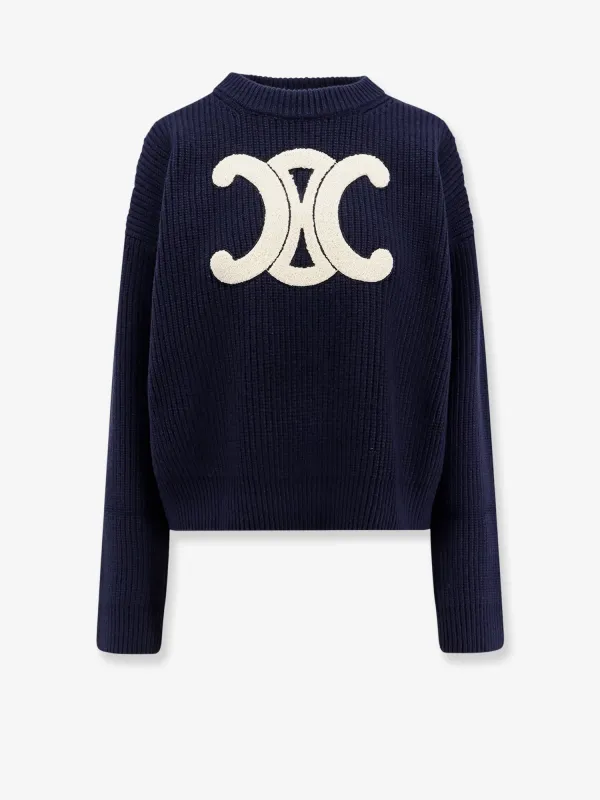 Ribbed Wool Sweater made by Celine