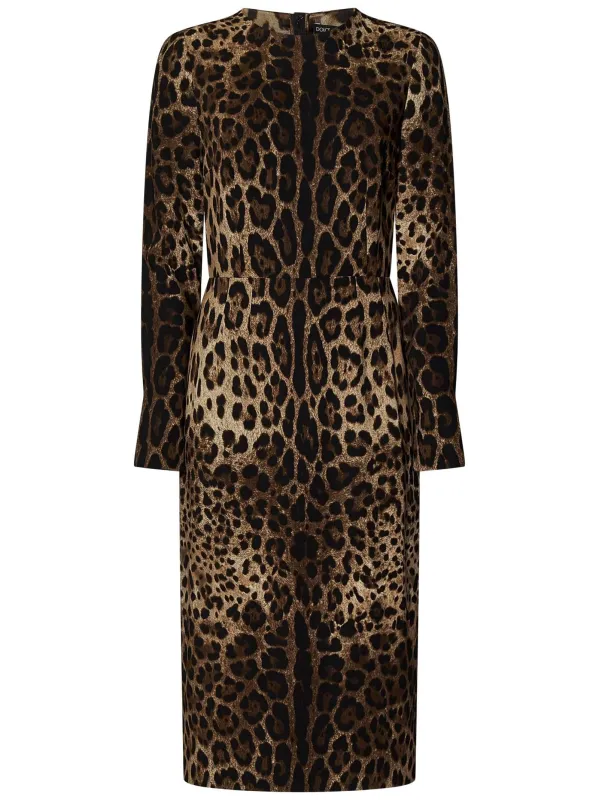 Dolce & Gabbana Leopard Print Dress sold by Lord & Taylor