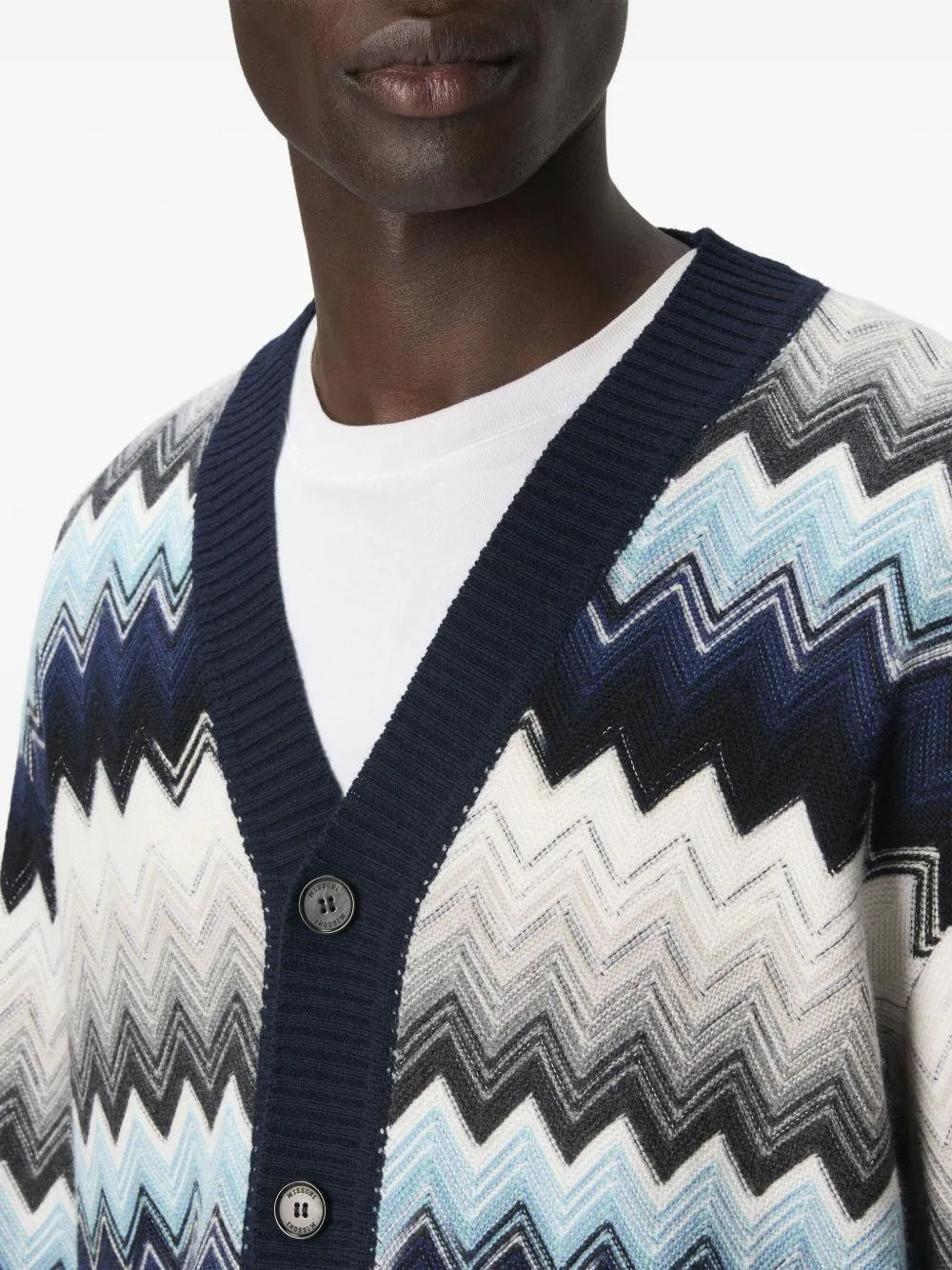 Missoni Cardigan in Black/Blue sold by Lord & Taylor product image thumbnail 4