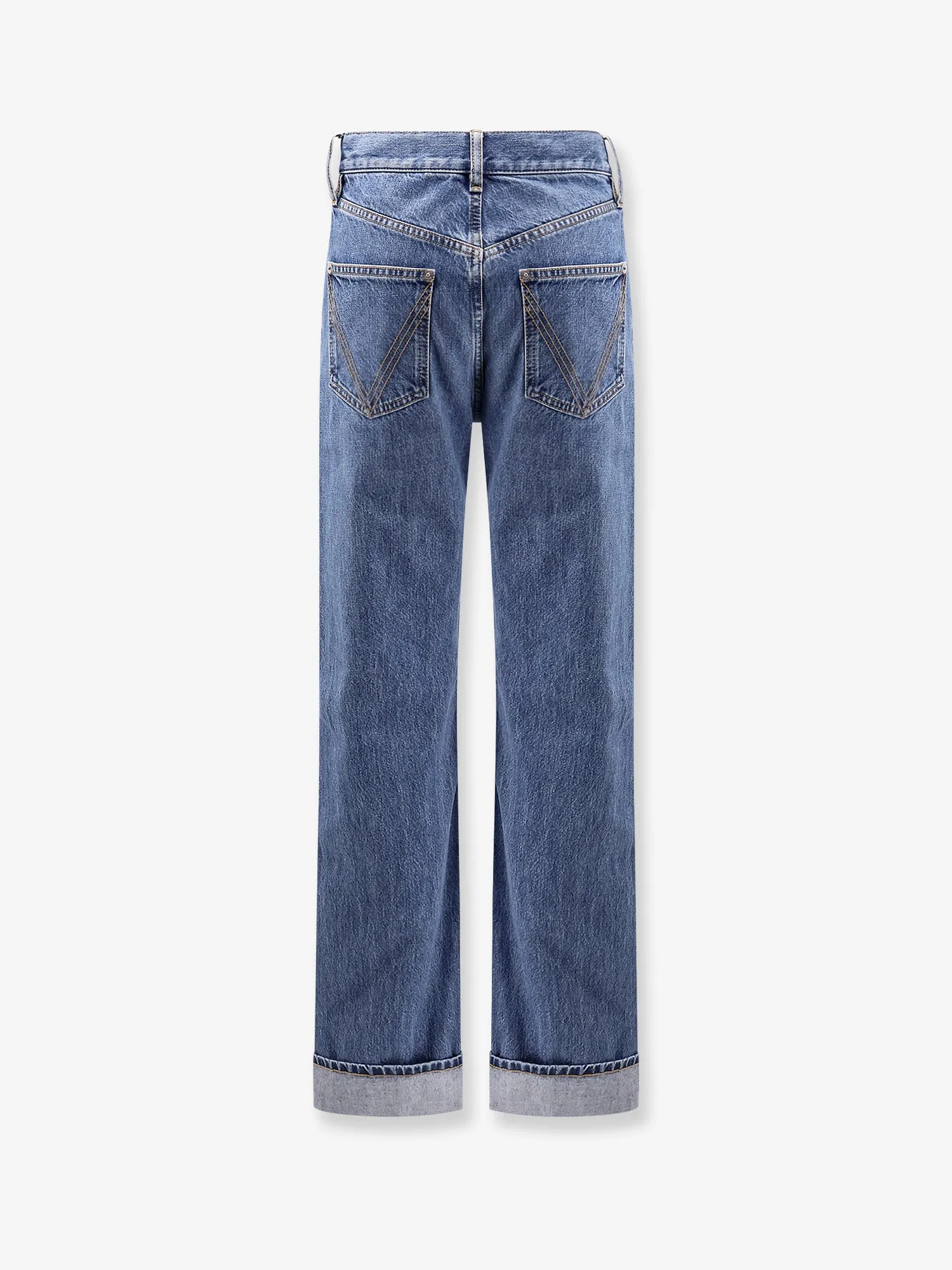 Turned Up Straight Leg Jeans sold by Lord & Taylor product image thumbnail 2