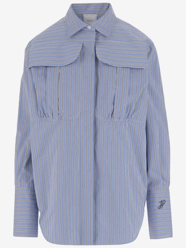 Cotton Shirt with Striped Pattern sold by Lord & Taylor