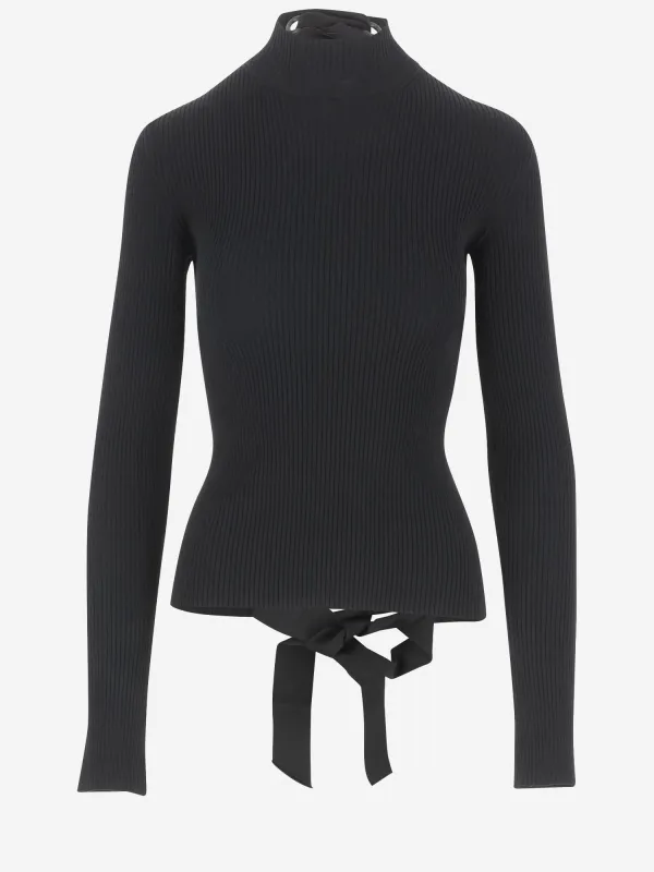 Viscose Blend Turtleneck Pullover made by Balenciaga