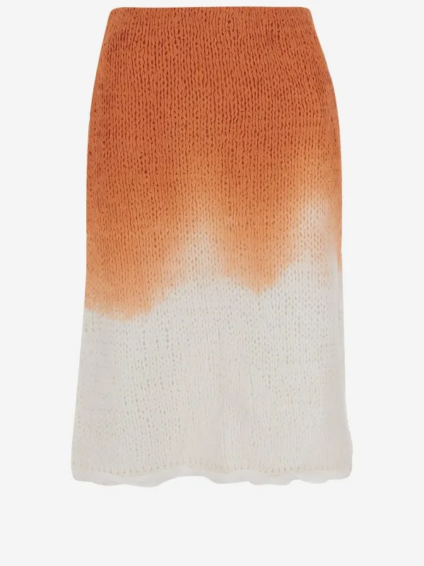 Wool Blend Skirt with Gradient Dye sold by Lord & Taylor