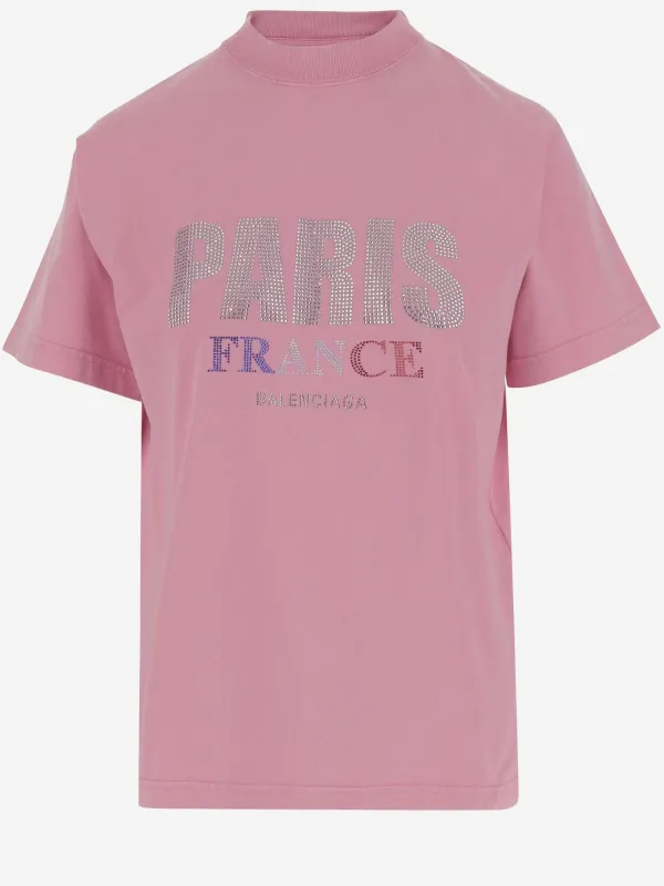 Paris Rhinestone Cotton T-Shirt sold by Lord & Taylor