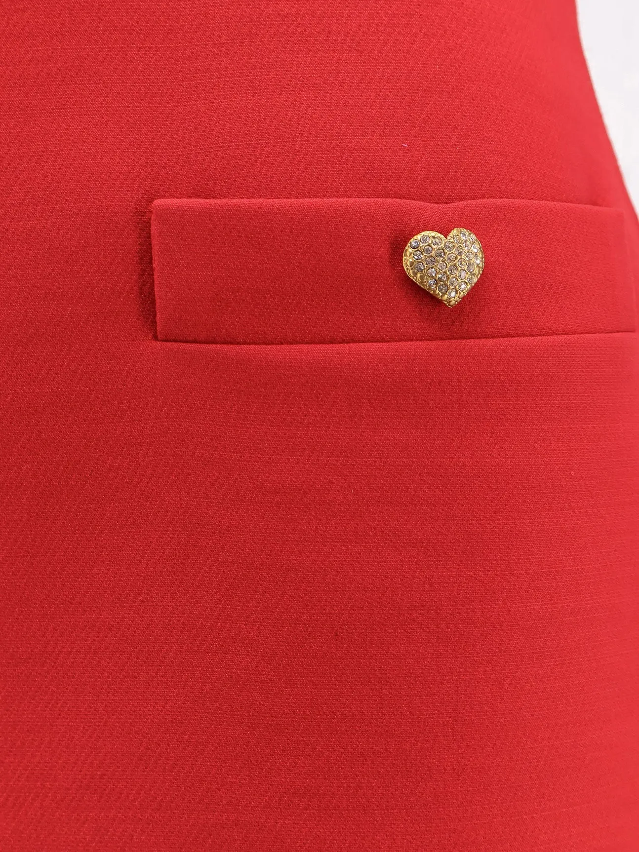 Crepe Couture Skirt with Heart Jewel Buttons sold by Lord & Taylor product image thumbnail 5