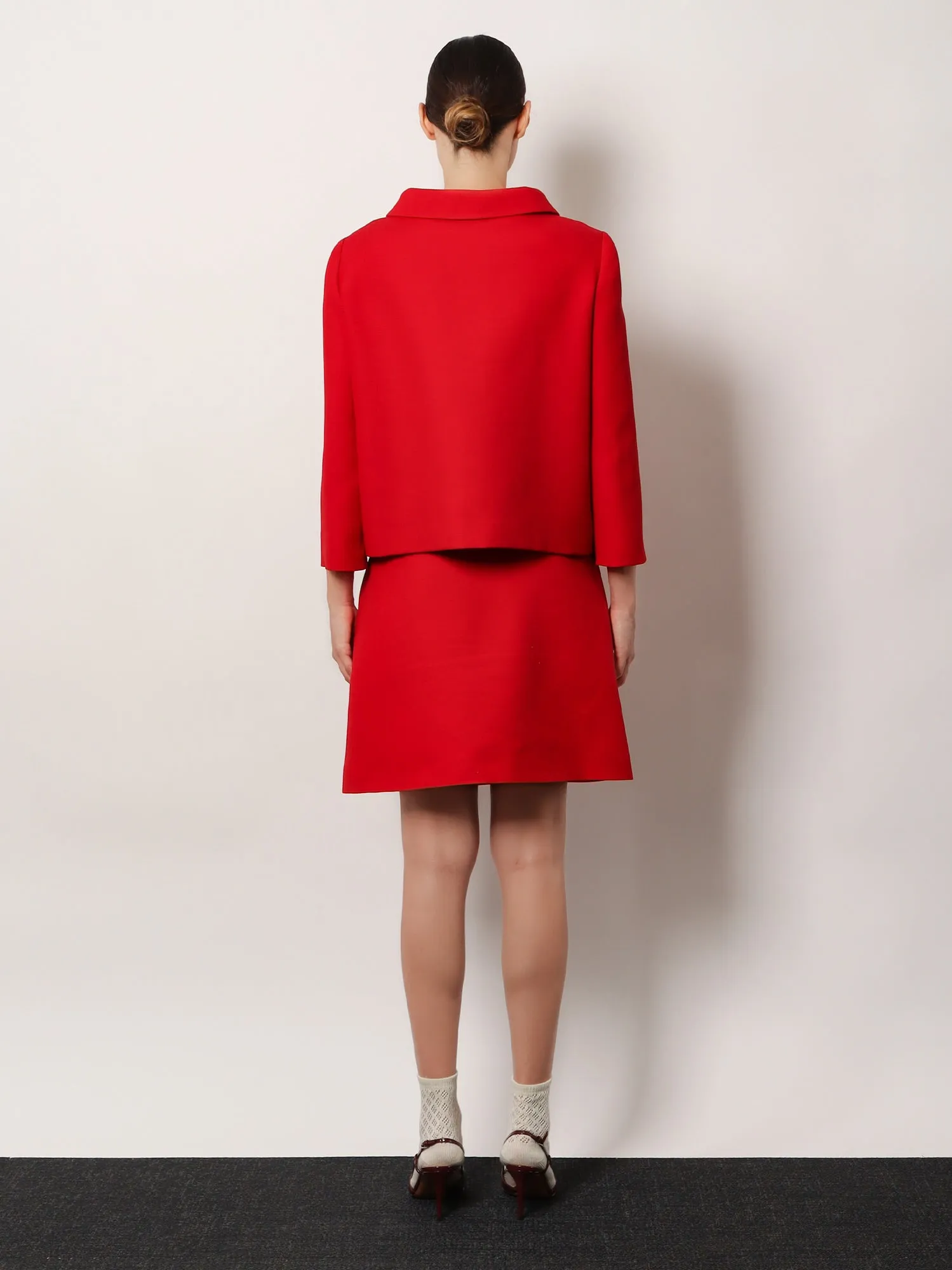 Crepe Couture Skirt with Heart Jewel Buttons sold by Lord & Taylor product image thumbnail 3