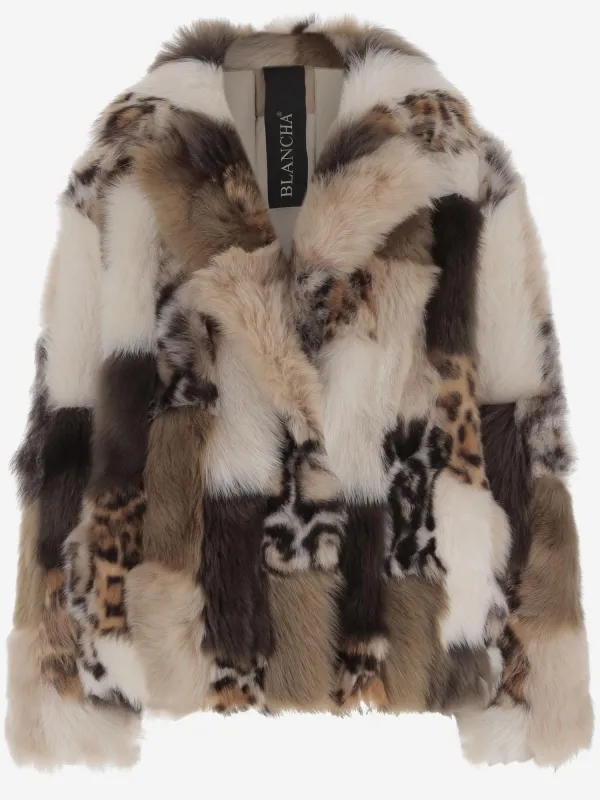 Color-Block Shearling Jacket sold by Lord & Taylor