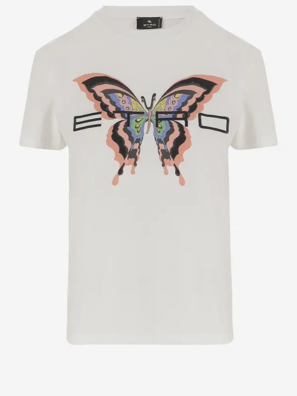 Cotton T-Shirt with Butterfly Print sold by Lord & Taylor