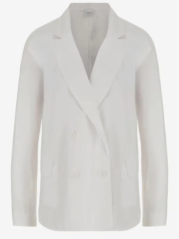 Double-Breasted Cotton Jacket made by Aspesi