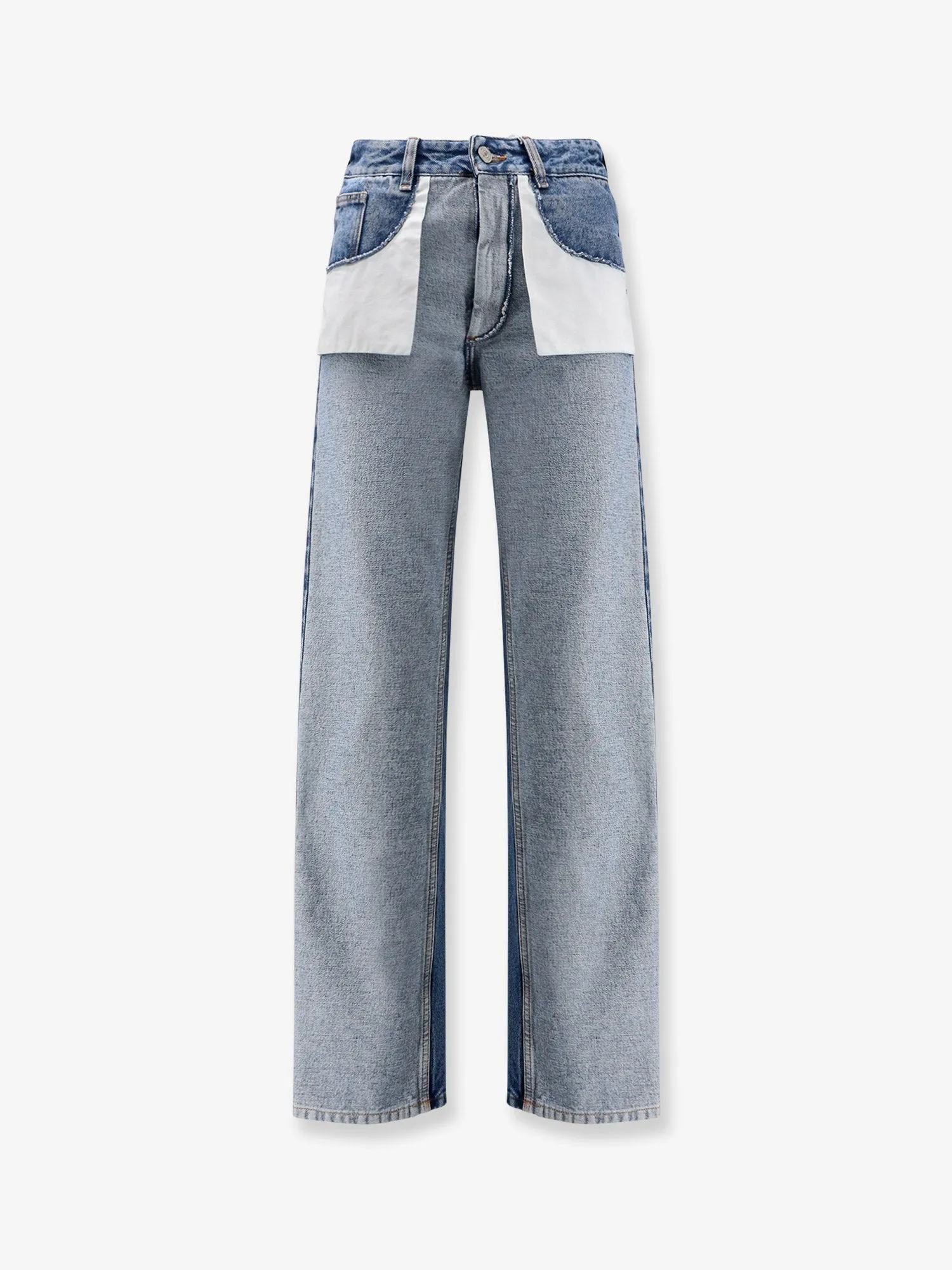Straight Leg Jeans with Reverse Pockets sold by Lord & Taylor