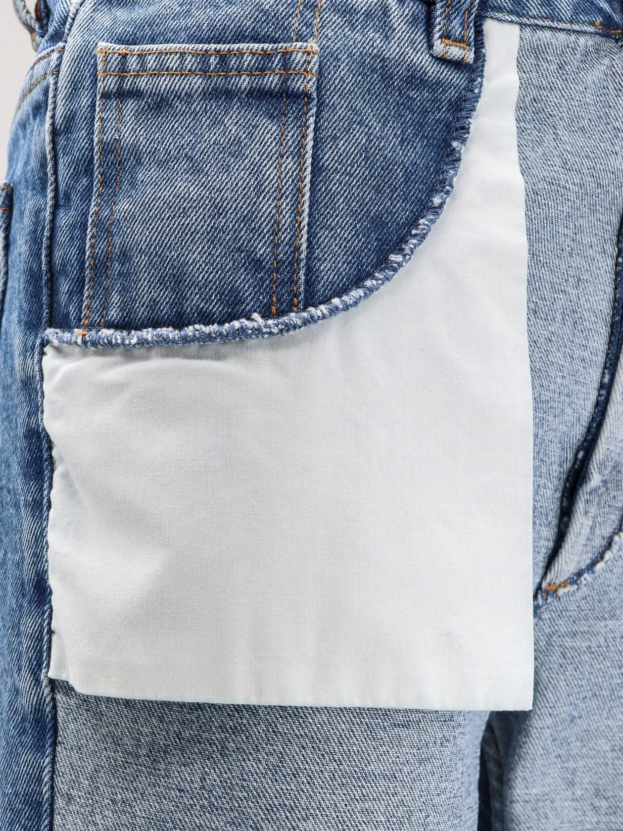 Straight Leg Jeans with Reverse Pockets sold by Lord & Taylor product image thumbnail 3