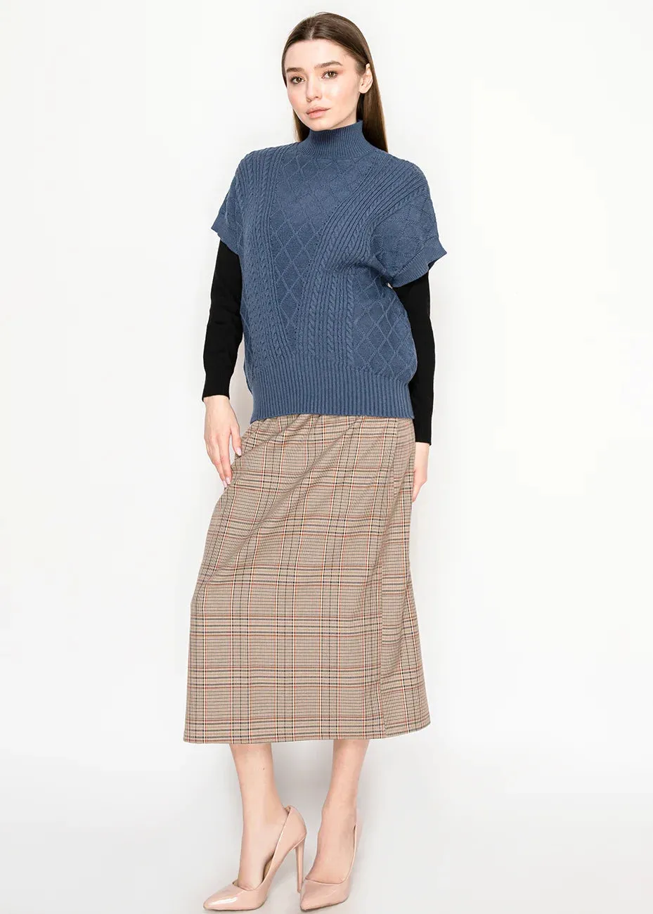 Blue Cable Knit Vest sold by Lord & Taylor