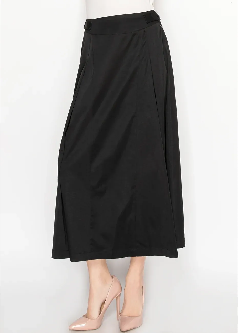Black A-Line Midi Skirt sold by Lord & Taylor product image thumbnail 5