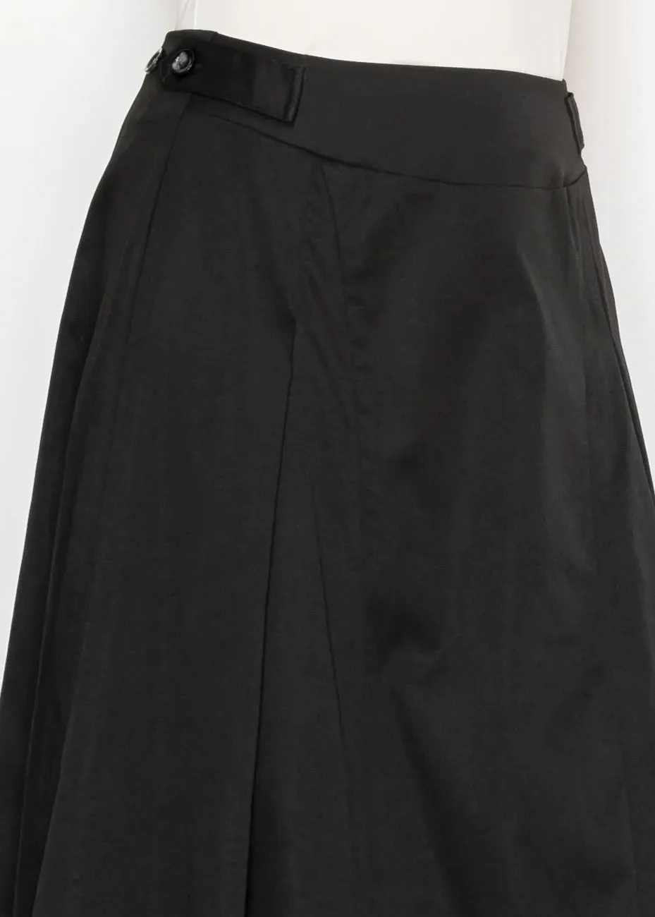 Black A-Line Midi Skirt sold by Lord & Taylor