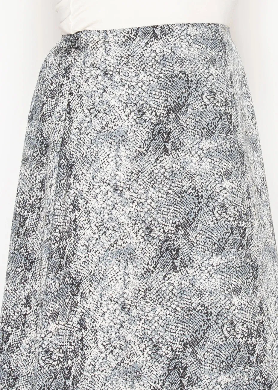 Snake Print Skirt in Grey sold by Lord & Taylor product image thumbnail 5