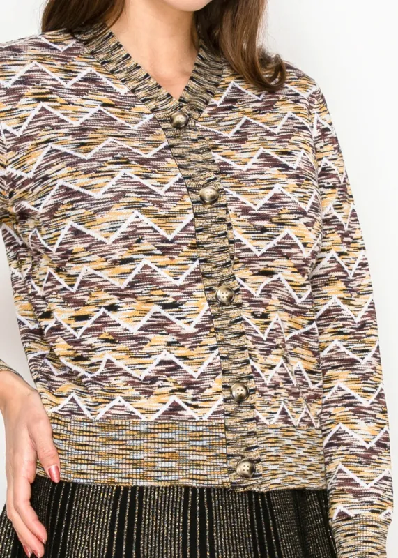 Multicolor Knit Cardigan sold by Lord & Taylor