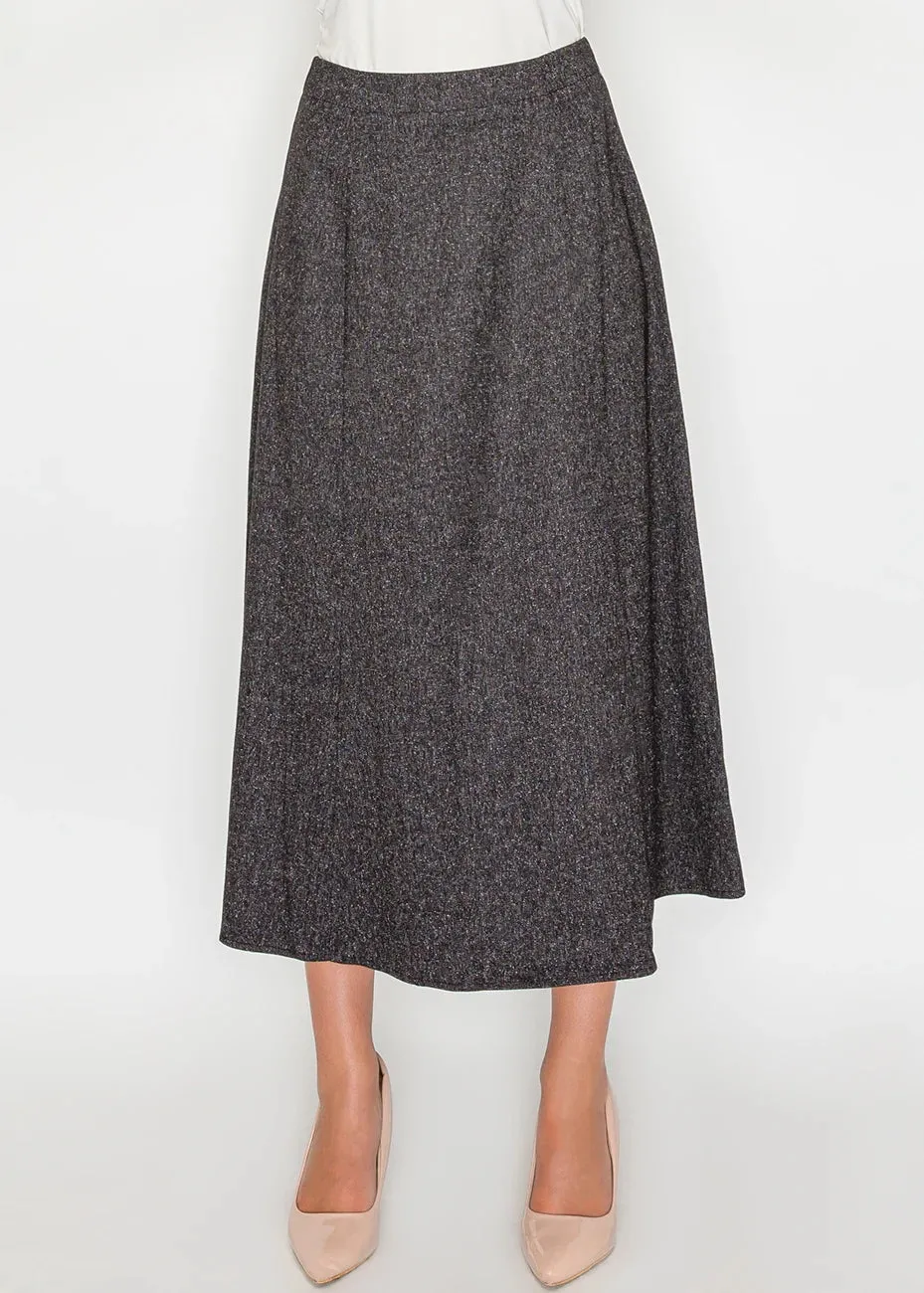 Charcoal Midi Skirt sold by Lord & Taylor product image thumbnail 3