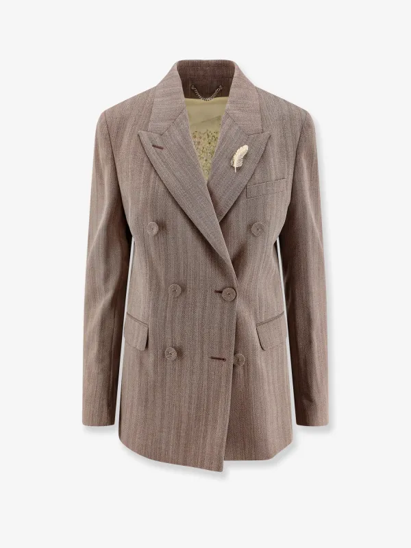 Diva Herringbone Virgin Wool Blazer sold by Lord & Taylor