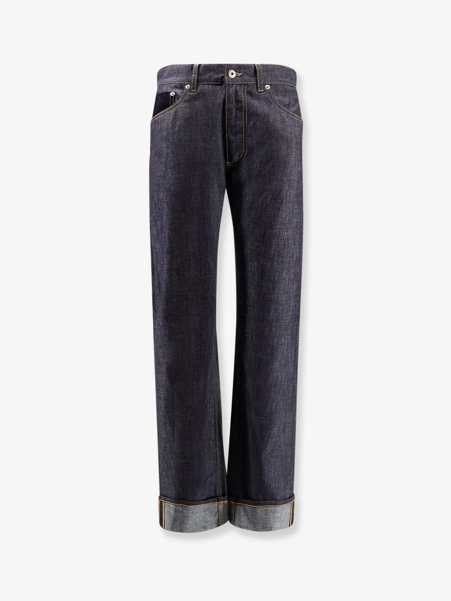 Turned Up Straight Leg Jeans sold by Lord & Taylor