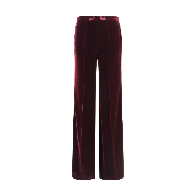 Flared Trousers in smooth Velvet sold by Lord & Taylor