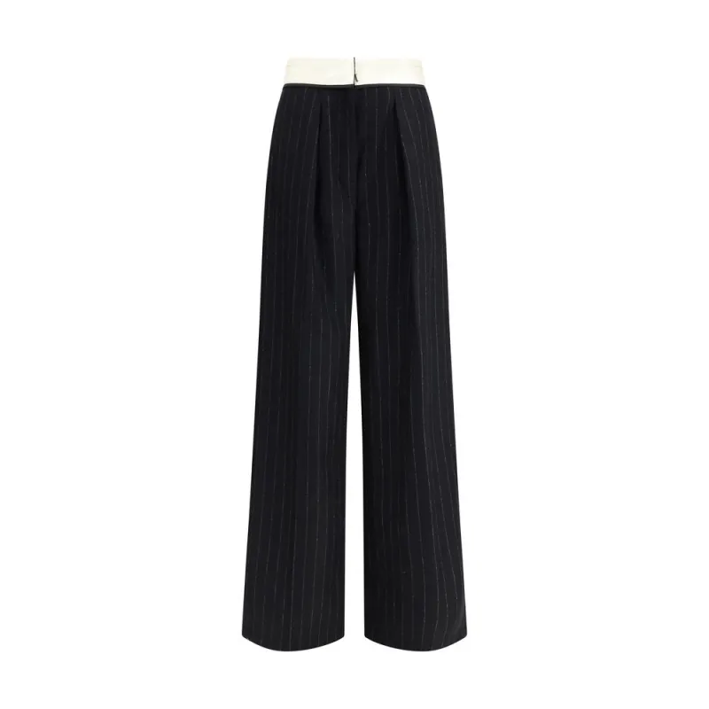 Sartorial high-waisted pinstripe wool-blend Trousers sold by Lord & Taylor