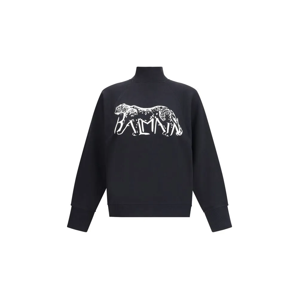 Leopard Print High-neck Sweatshirt sold by Lord & Taylor