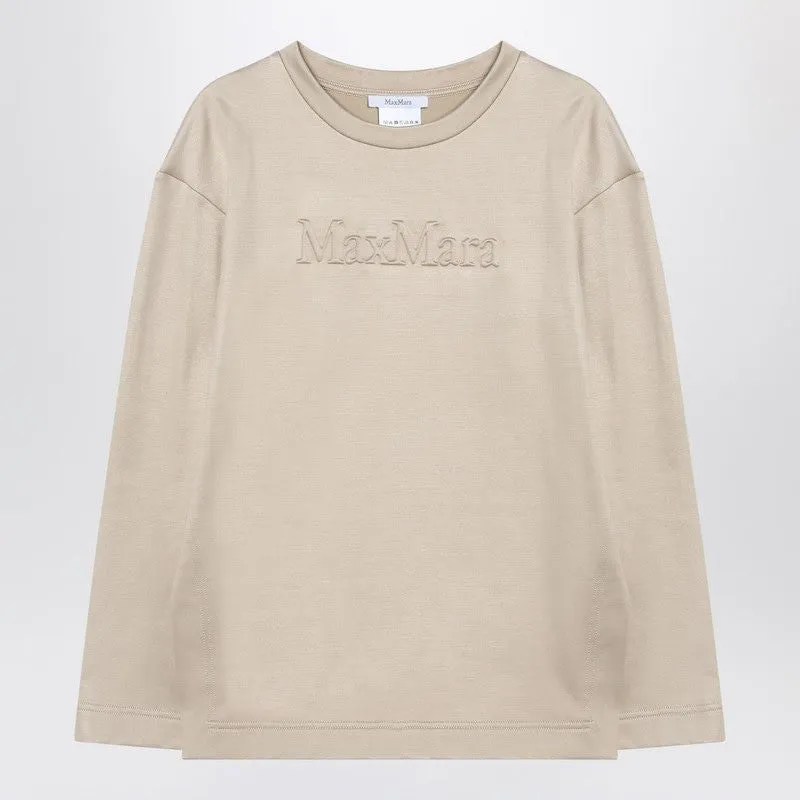 BEIGE SWEATSHIRT IN SILK BLEND sold by Lord & Taylor