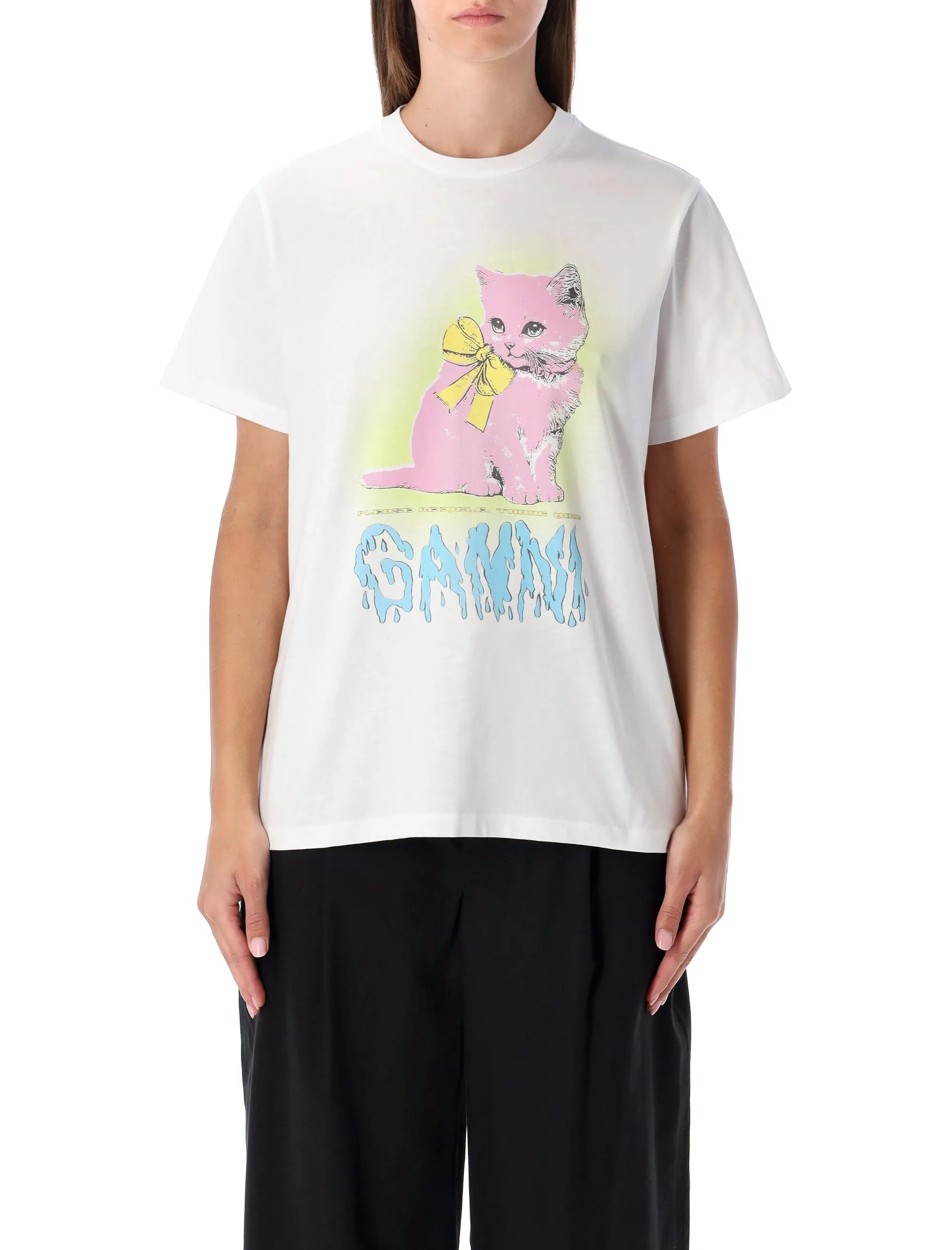 WHITE KITTY T-SHIRT sold by Lord & Taylor