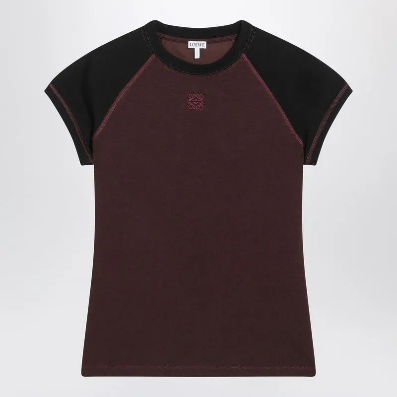 BLACK/BURGUNDY SLIM T-SHIRT sold by Lord & Taylor