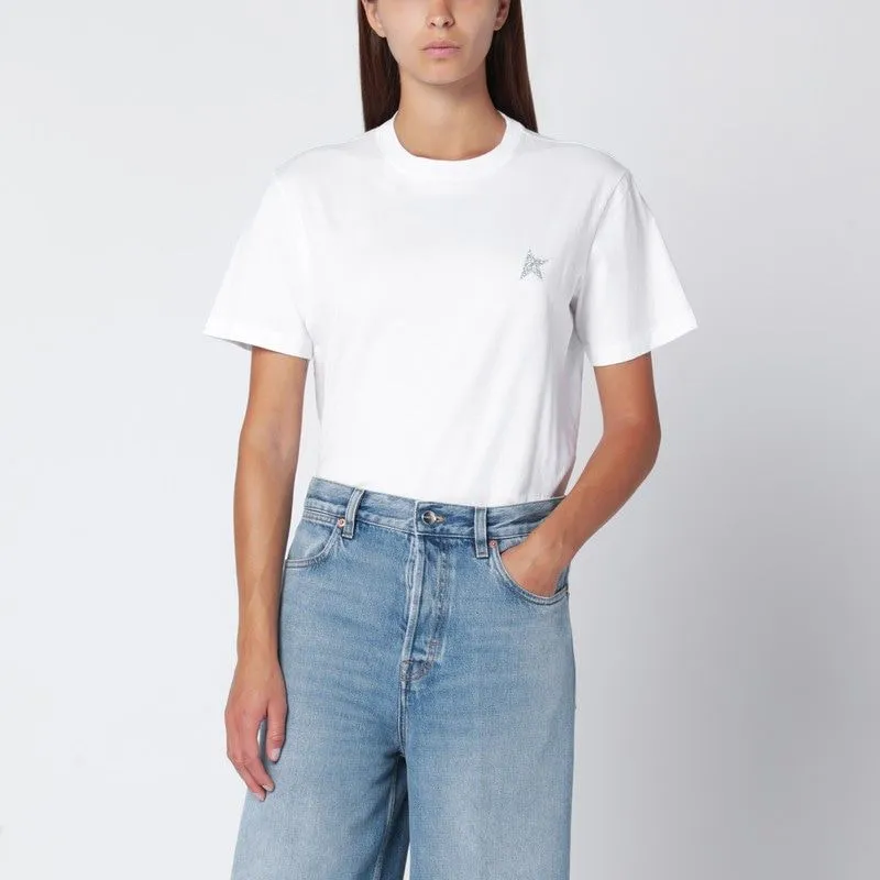 STAR WHITE COTTON CREW-NECK T-SHIRT sold by Lord & Taylor