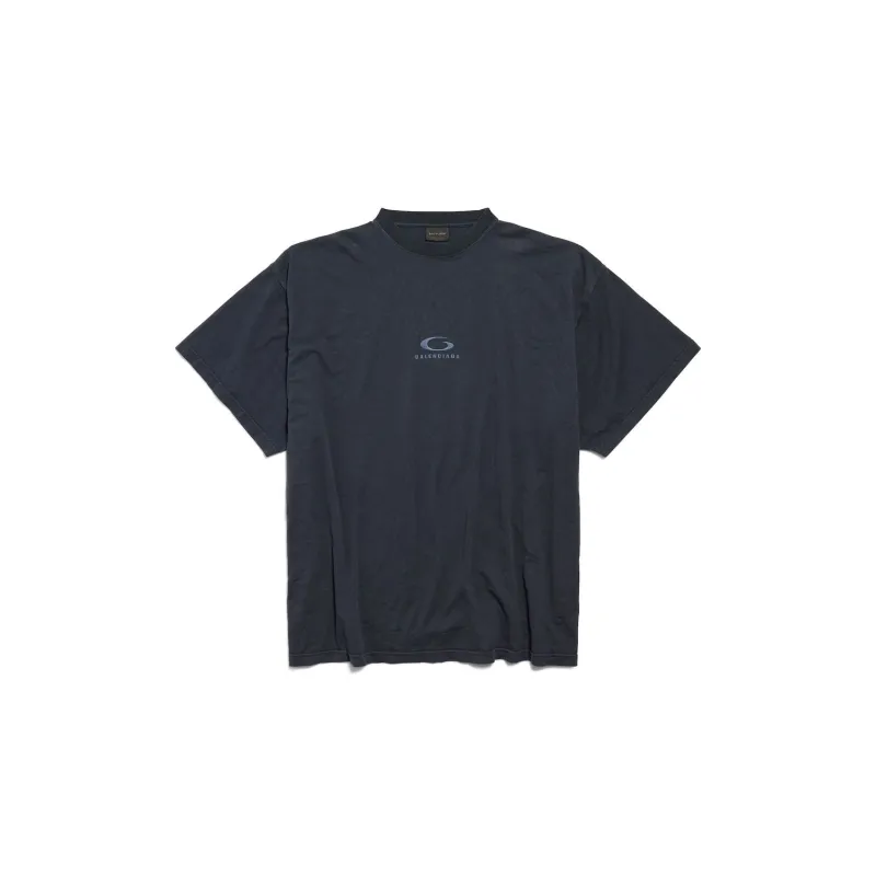 BLACK WASHED LOOP SPORTS ICON OVERSIZE T-SHIRT sold by Lord & Taylor