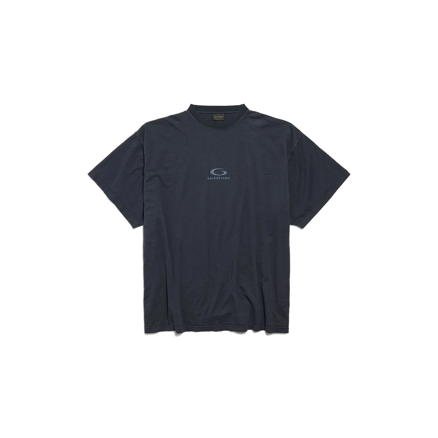 BLACK WASHED LOOP SPORTS ICON OVERSIZE T-SHIRT sold by Lord & Taylor